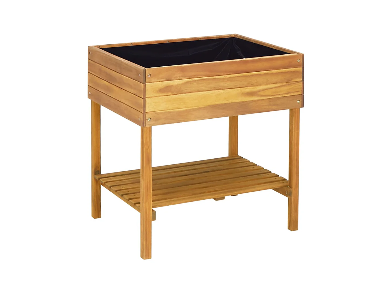 Jardinière surélevée 78,5x58,5x78,5 cm Bois massif d'acacia