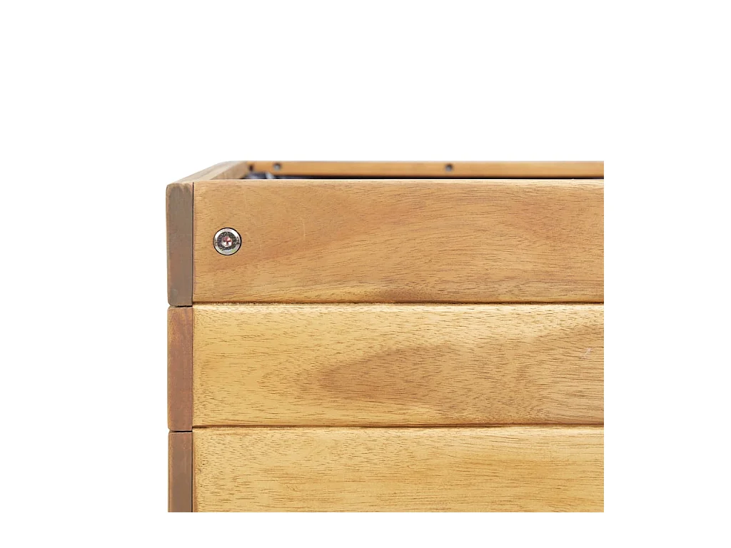 Jardinière surélevée 78,5x58,5x78,5 cm Bois massif d'acacia