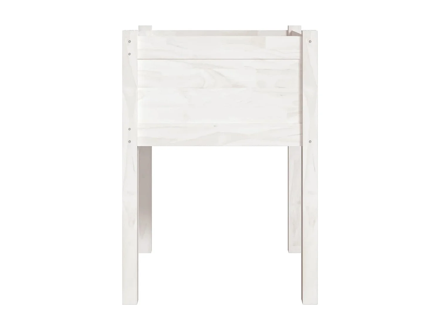 Jardinières 2 pcs Blanc 50x50x70 cm Bois de pin massif