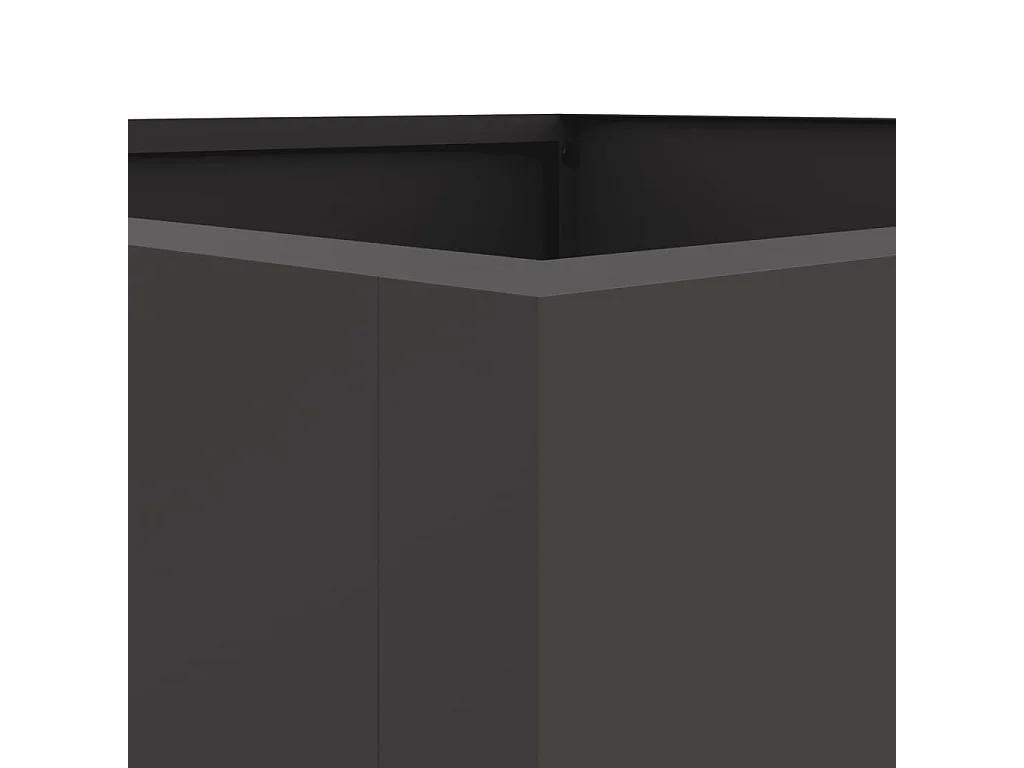 Jardinière noir 52x48x75 cm acier