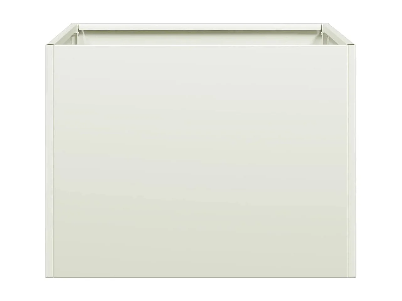 Jardinière blanc 40x40x30 cm acier