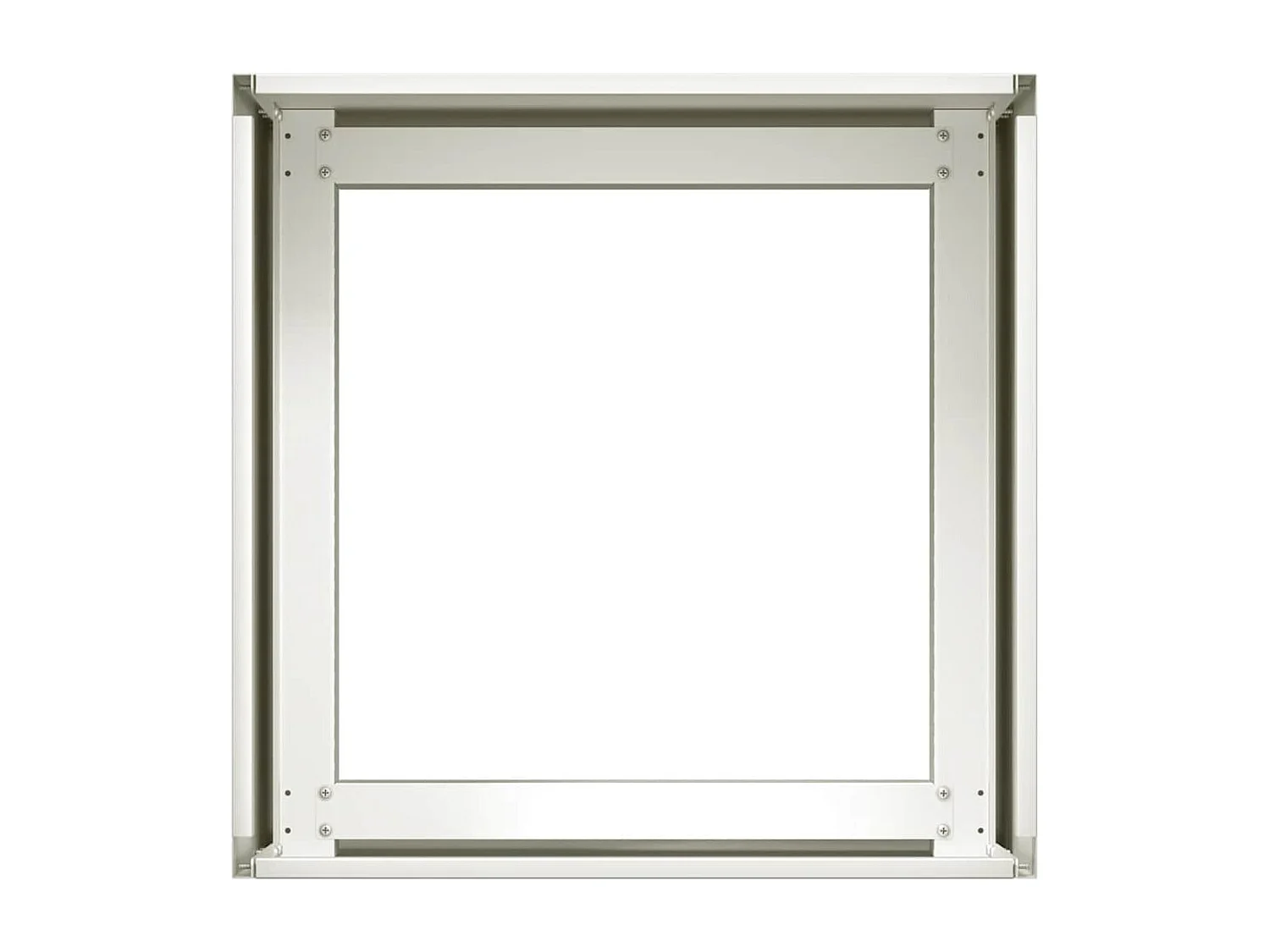 Jardinière blanc 40x40x30 cm acier