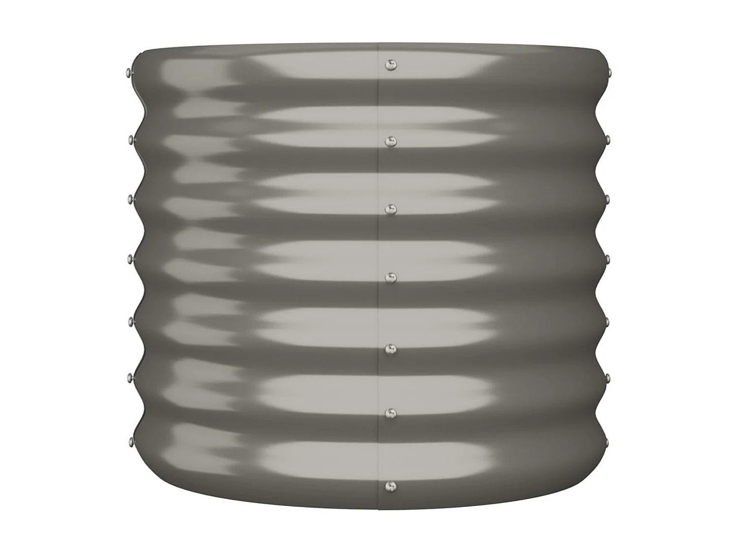 Jardinière de jardin Acier enduit de poudre 40x40x36 cm Gris