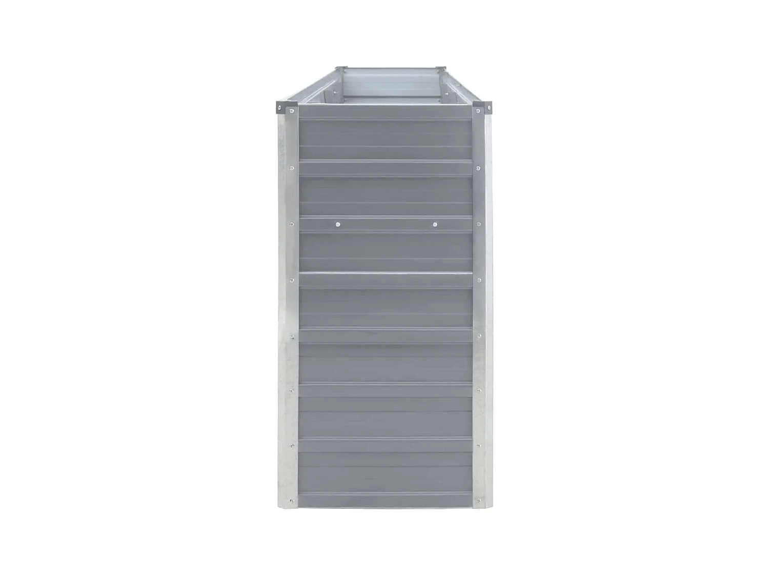 Fioriera 320x40x77 cm Acciaio zincato Grigio