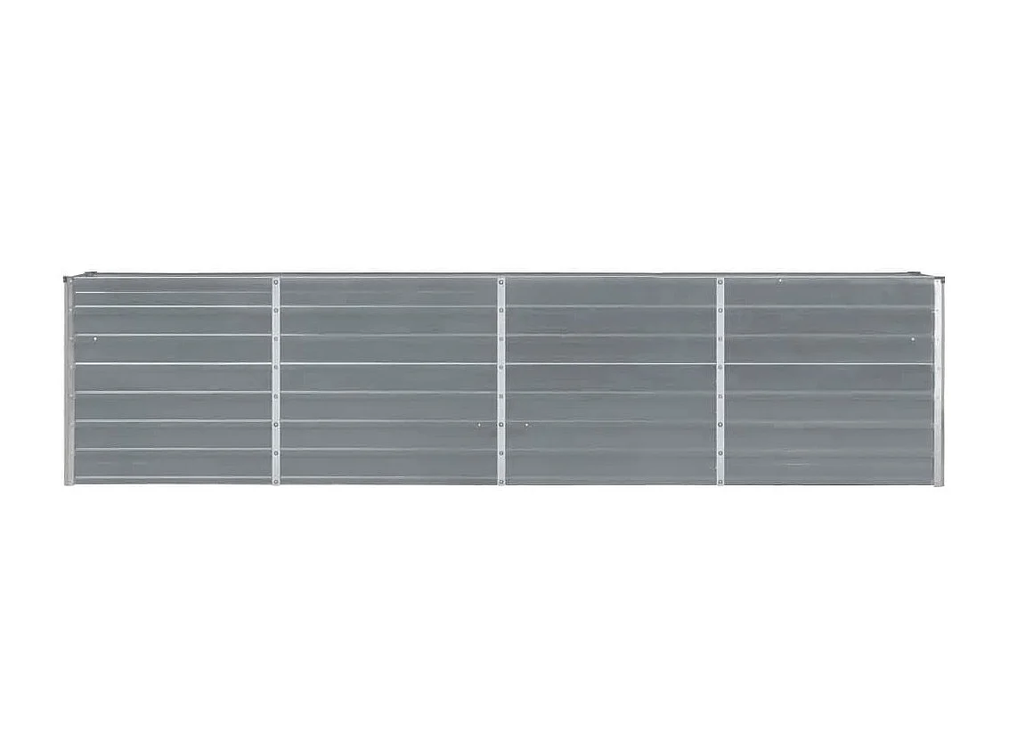 Jardinière 320x40x77 cm Acier galvanisé Gris