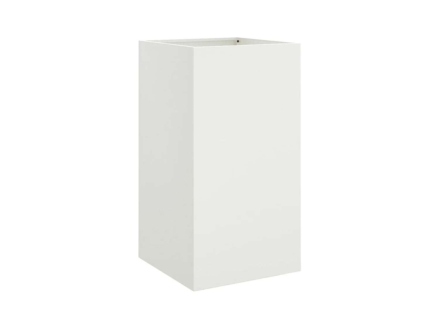 Witte plantenbak 42x38x75 cm staal