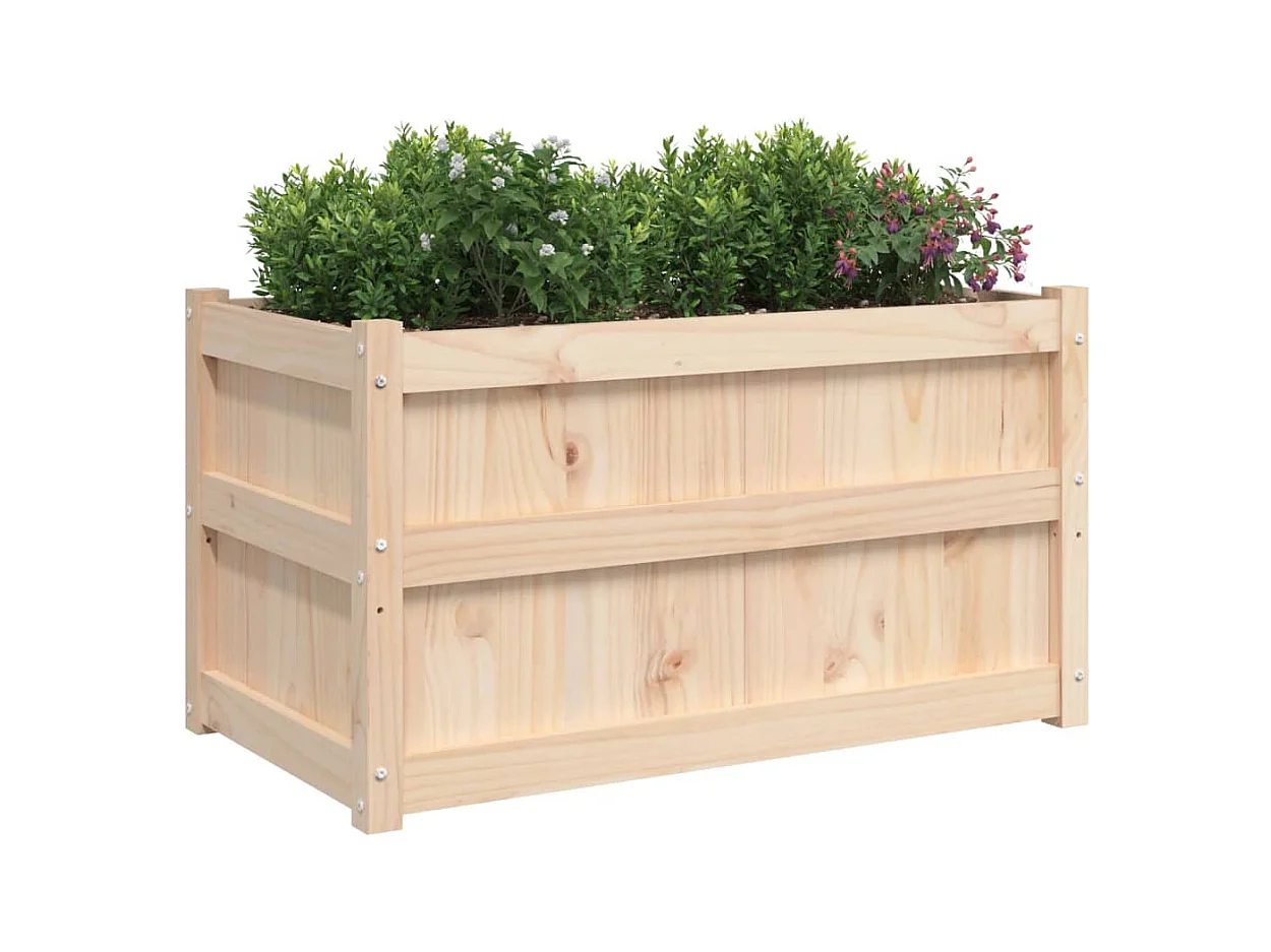 Jardinière d'extérieur 90x50x50 cm bois de pin massif