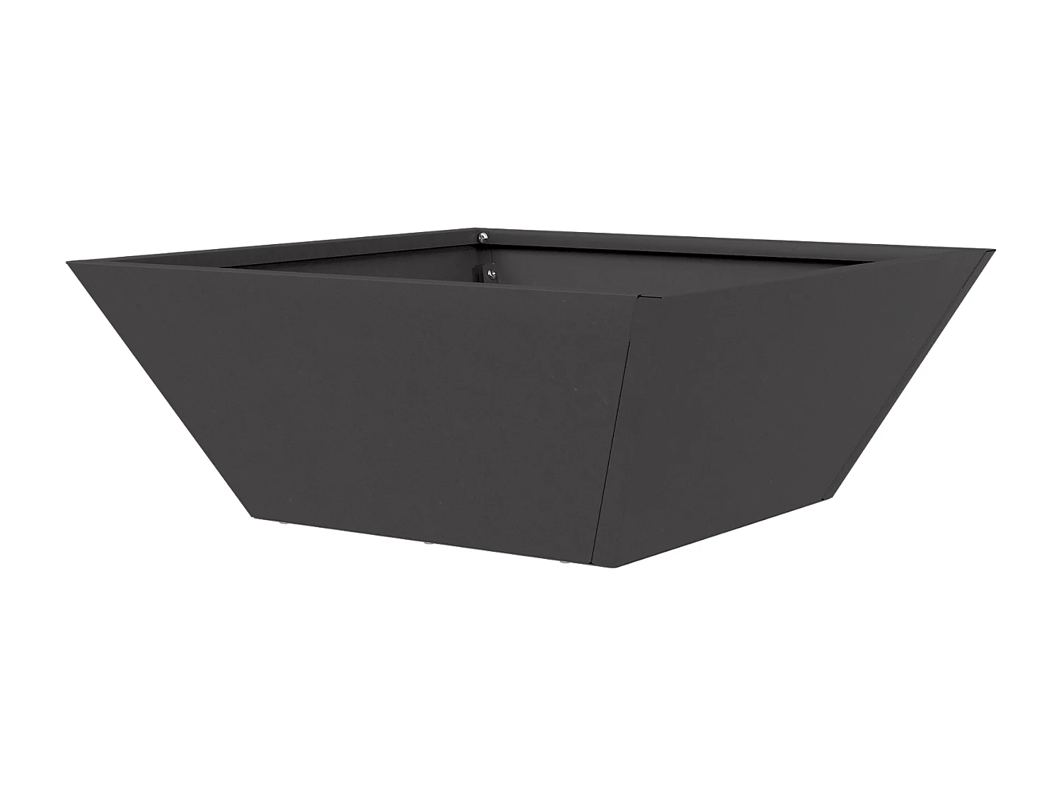 Pot en Métal Noir Métal 40 x 40 x 15 cm Jardinières