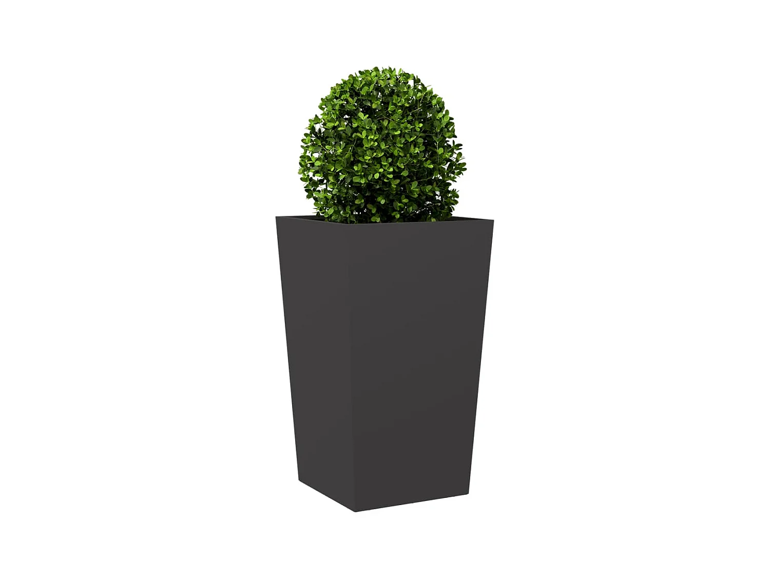 Jardinière noir 45x45x75 cm acier