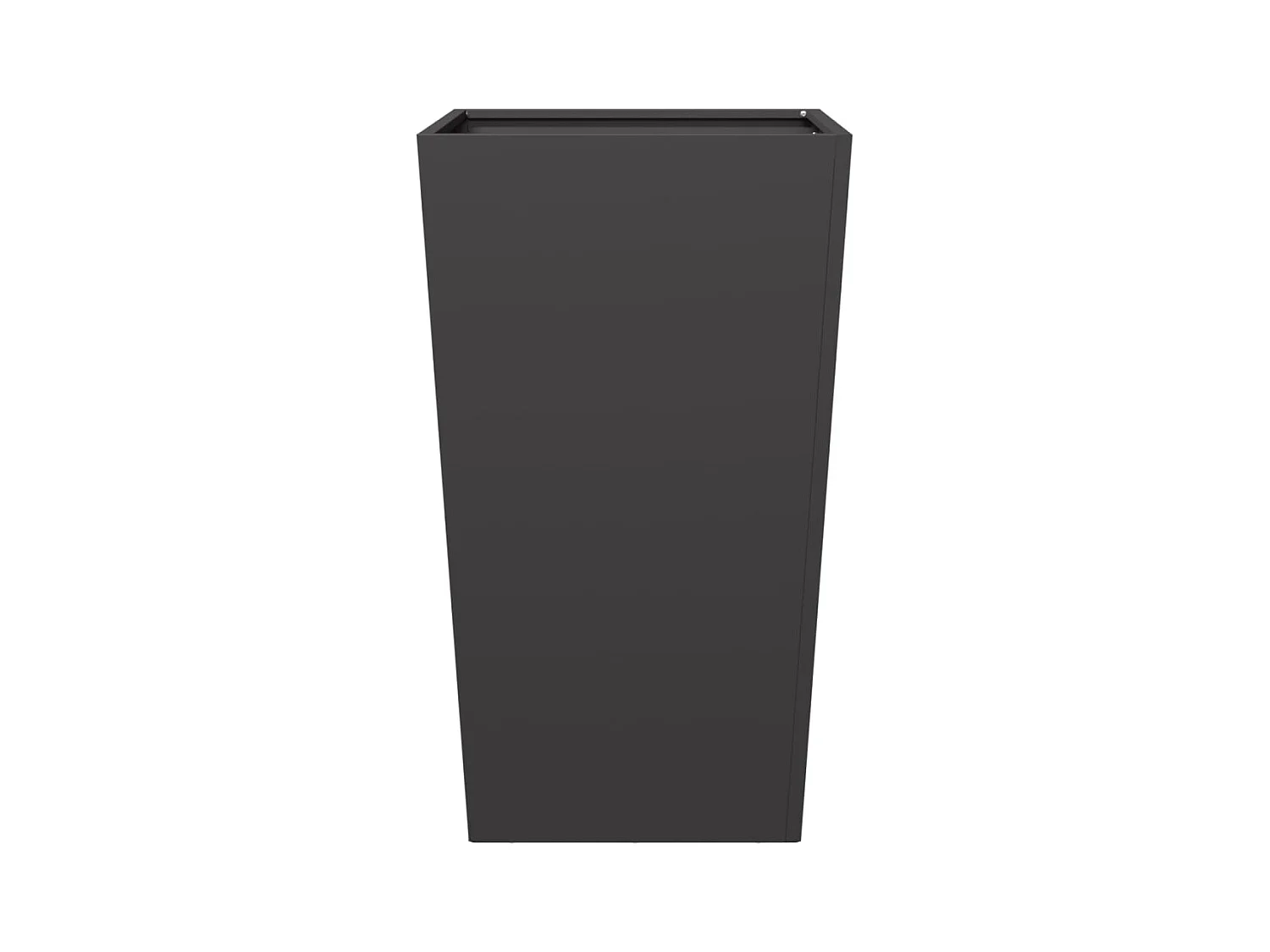 Jardinière noir 45x45x75 cm acier