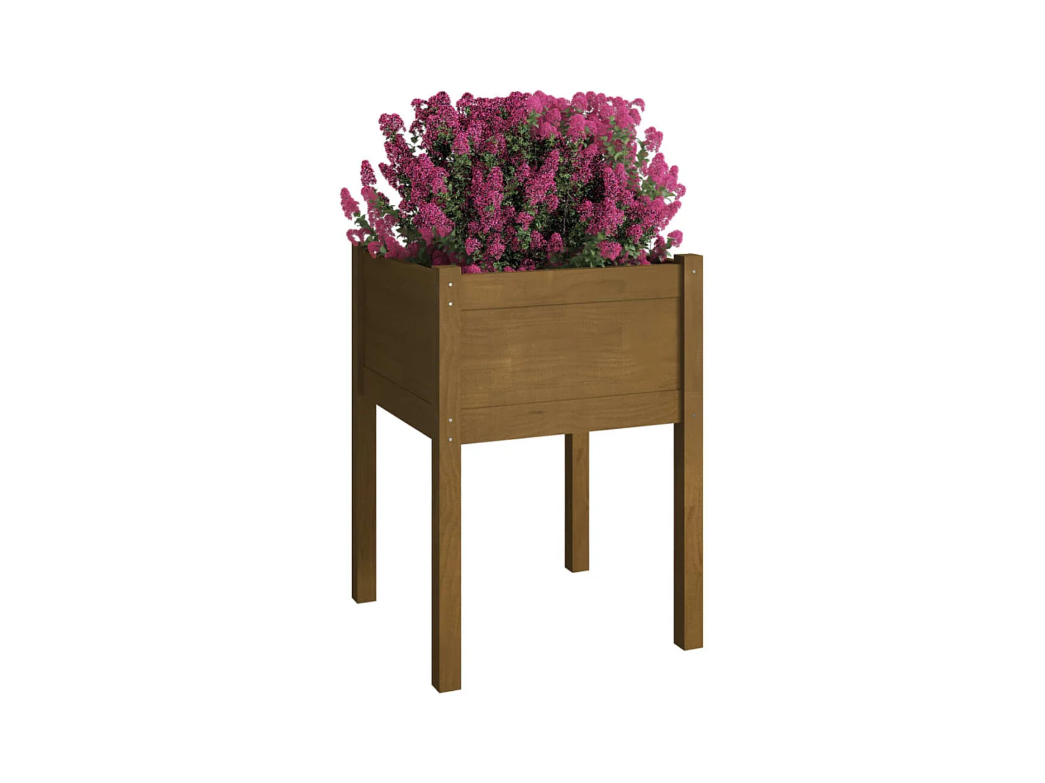 Jardinières 2 pcs Marron miel 50x50x70 cm Bois de pin massif