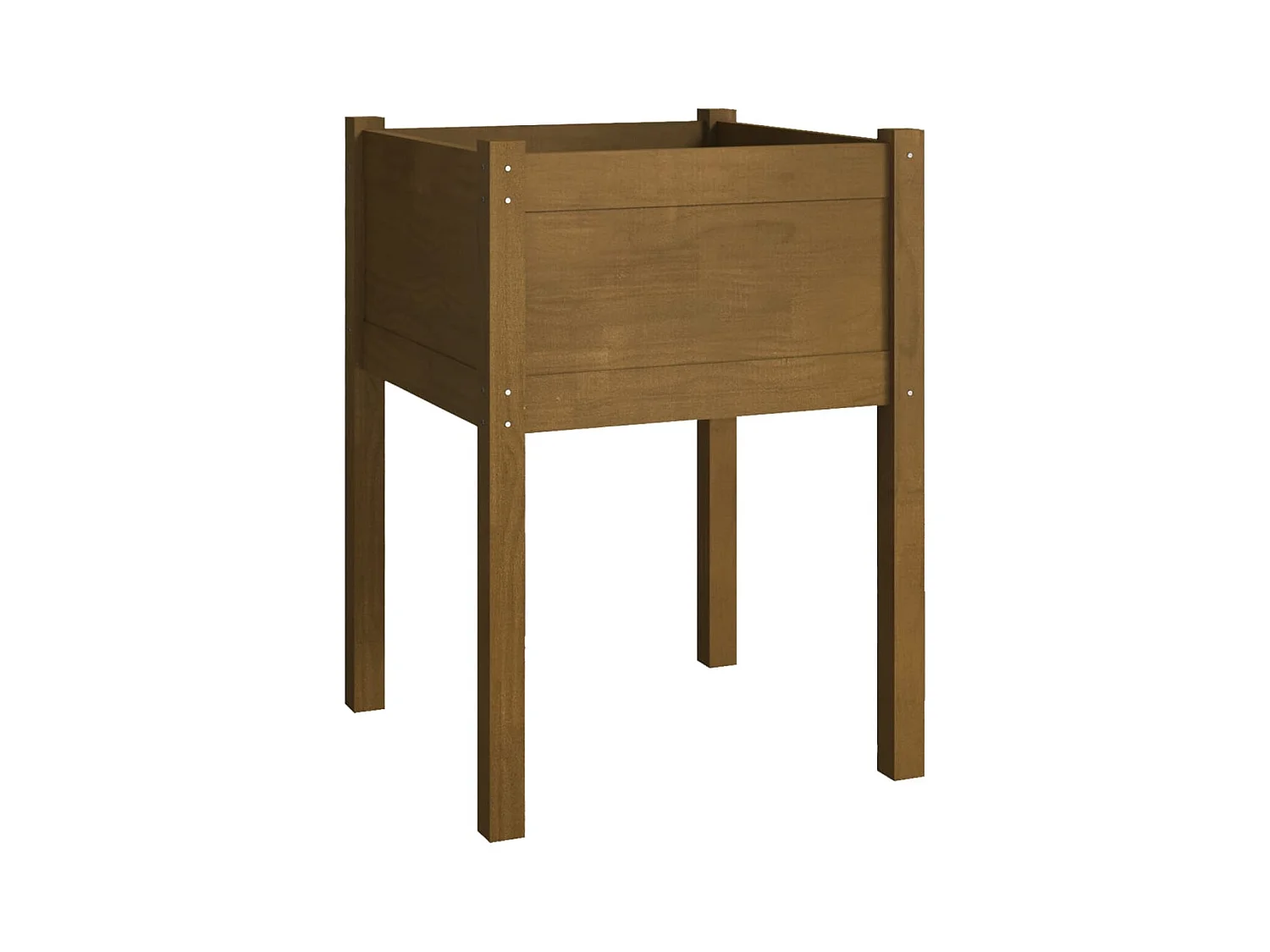 Jardinières 2 pcs Marron miel 50x50x70 cm Bois de pin massif