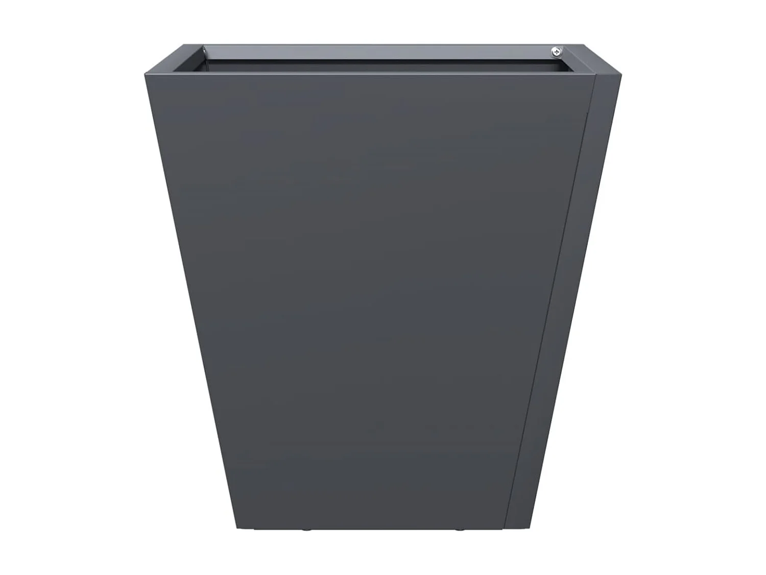 Jardinières 2 pcs anthracite 30x30x30 cm acier