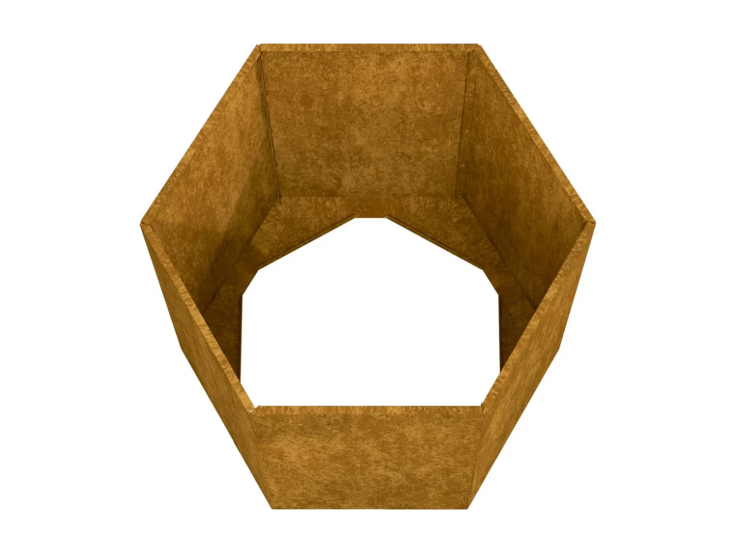 Jardinière Rouillé 40x40x45 cm Acier corten