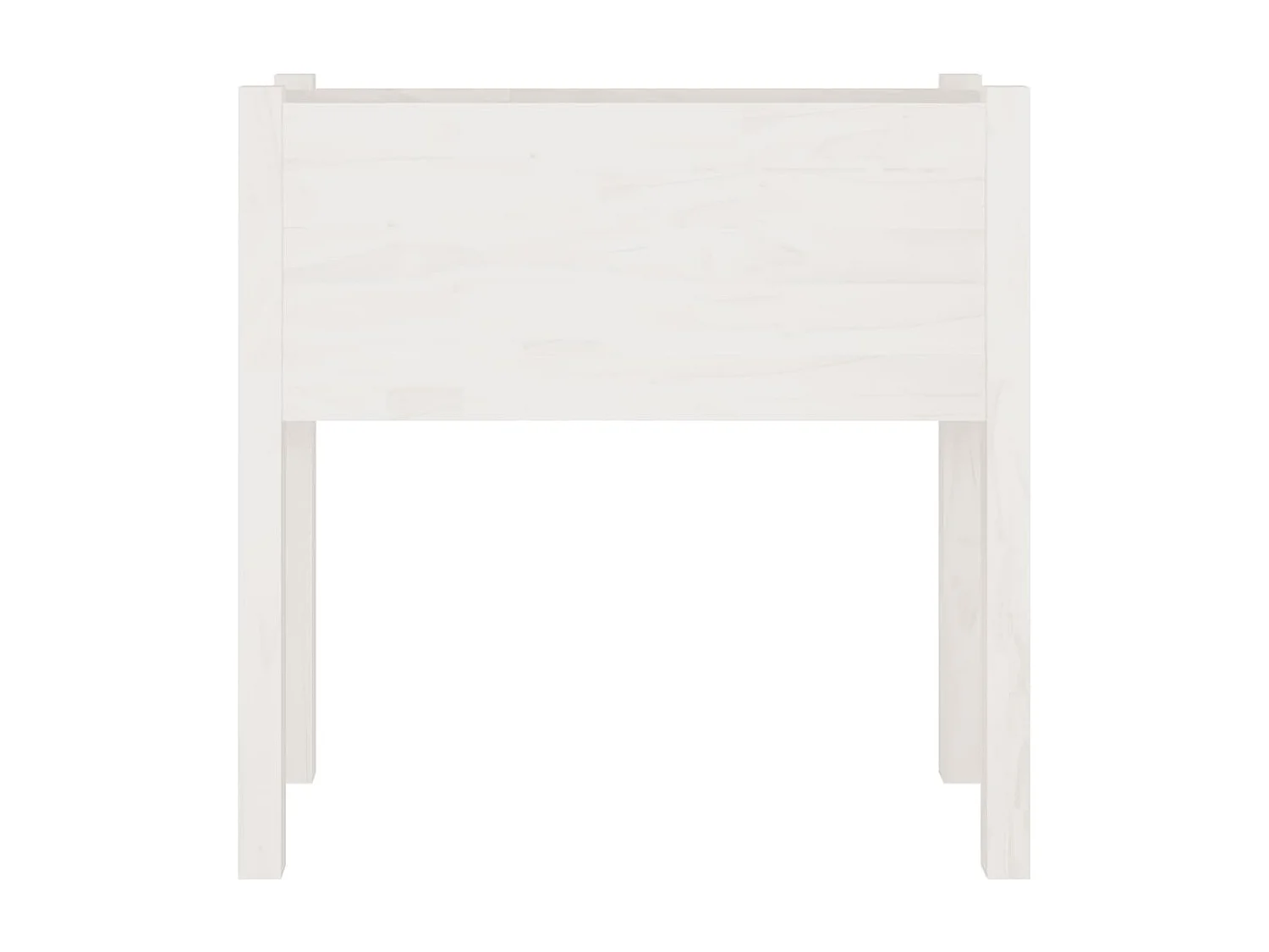 Jardinières 2 pcs Blanc 70x31x70 cm Bois de pin massif