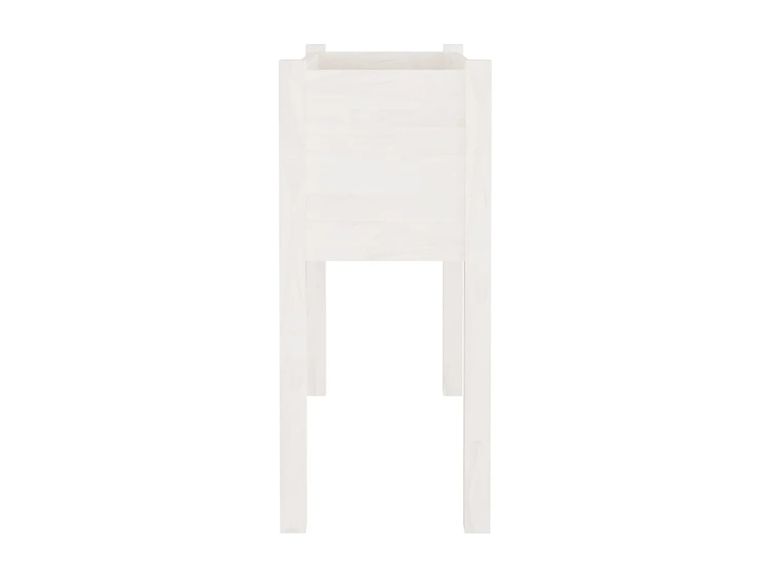 Jardinières 2 pcs Blanc 70x31x70 cm Bois de pin massif