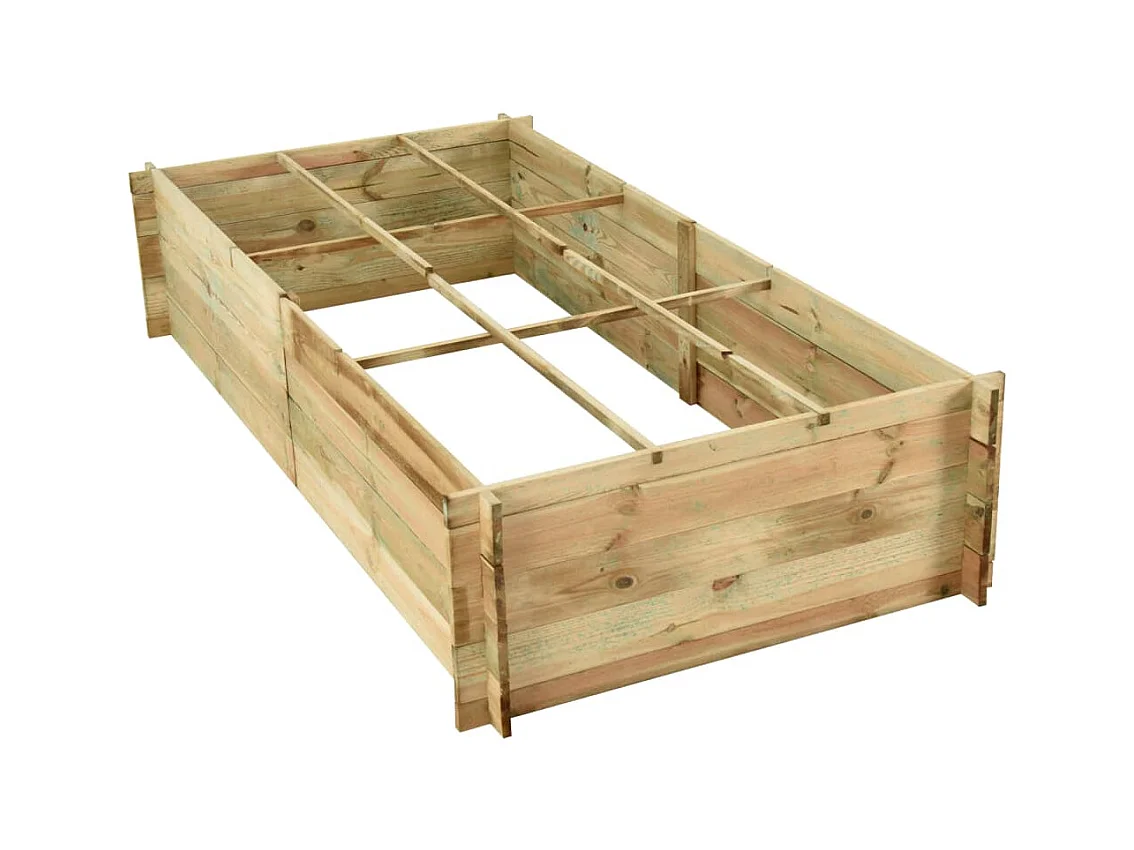 Jardinière pour légumes Bois de pin imprégné 197x100x40 cm