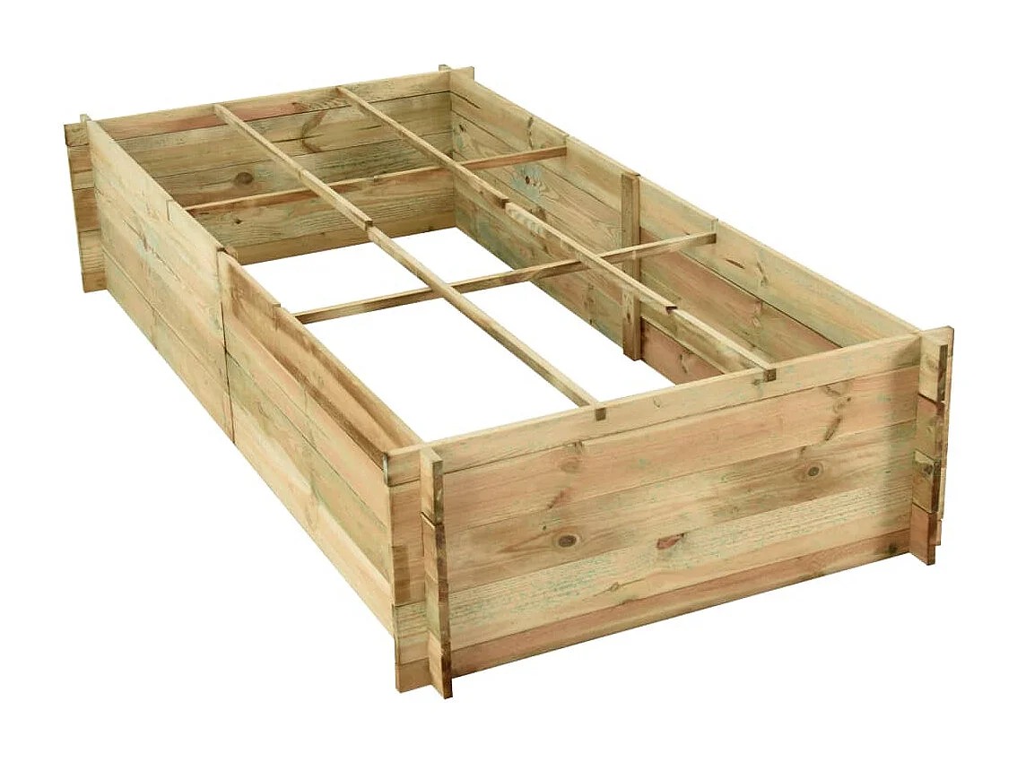 Jardinière pour légumes Bois de pin imprégné 197x100x40 cm