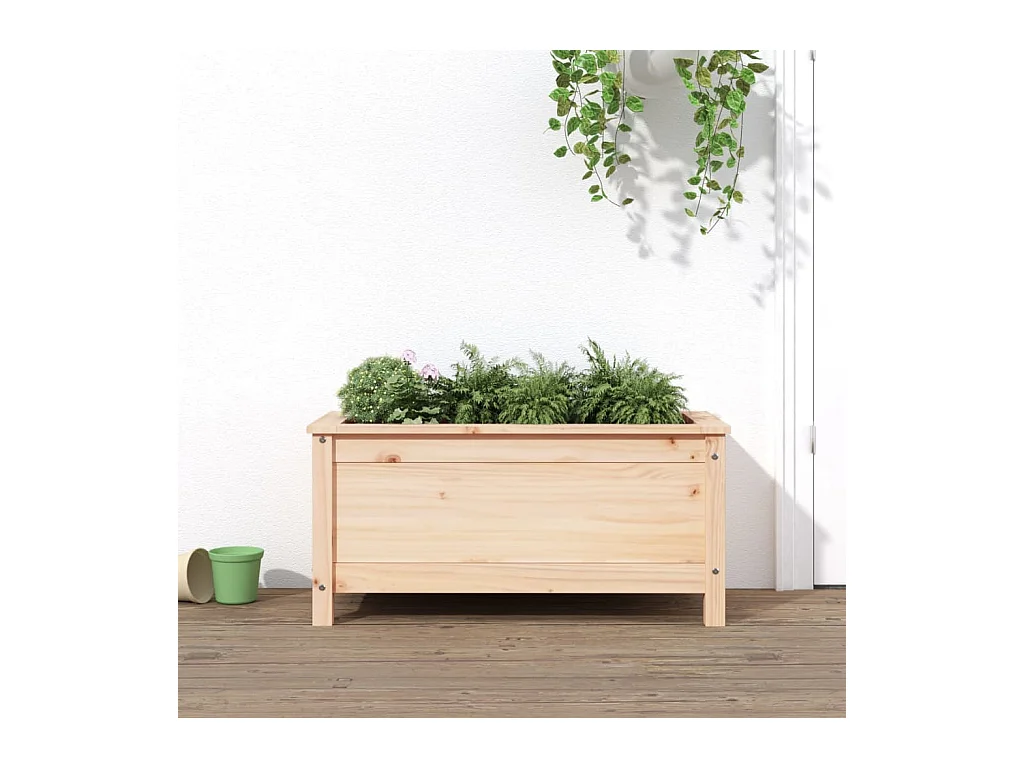 Jardinière 82,5x40x39 cm bois de pin massif