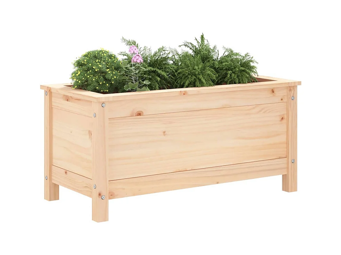 Jardinière 82,5x40x39 cm bois de pin massif