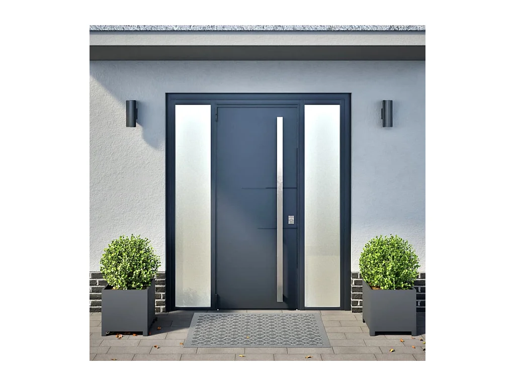 Jardinières 2 pcs anthracite 40x40x40 cm acier