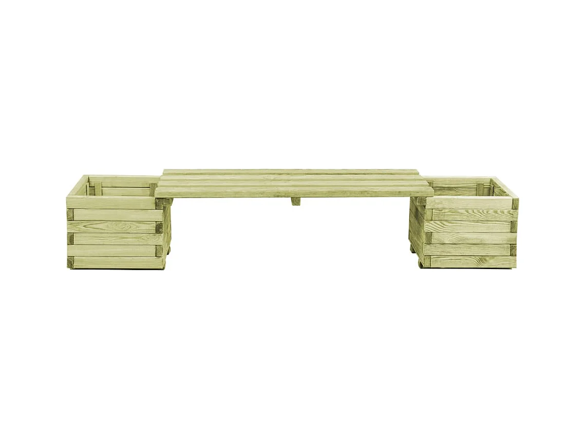 Banc de jardin à jardinières Bois de pin imprégné