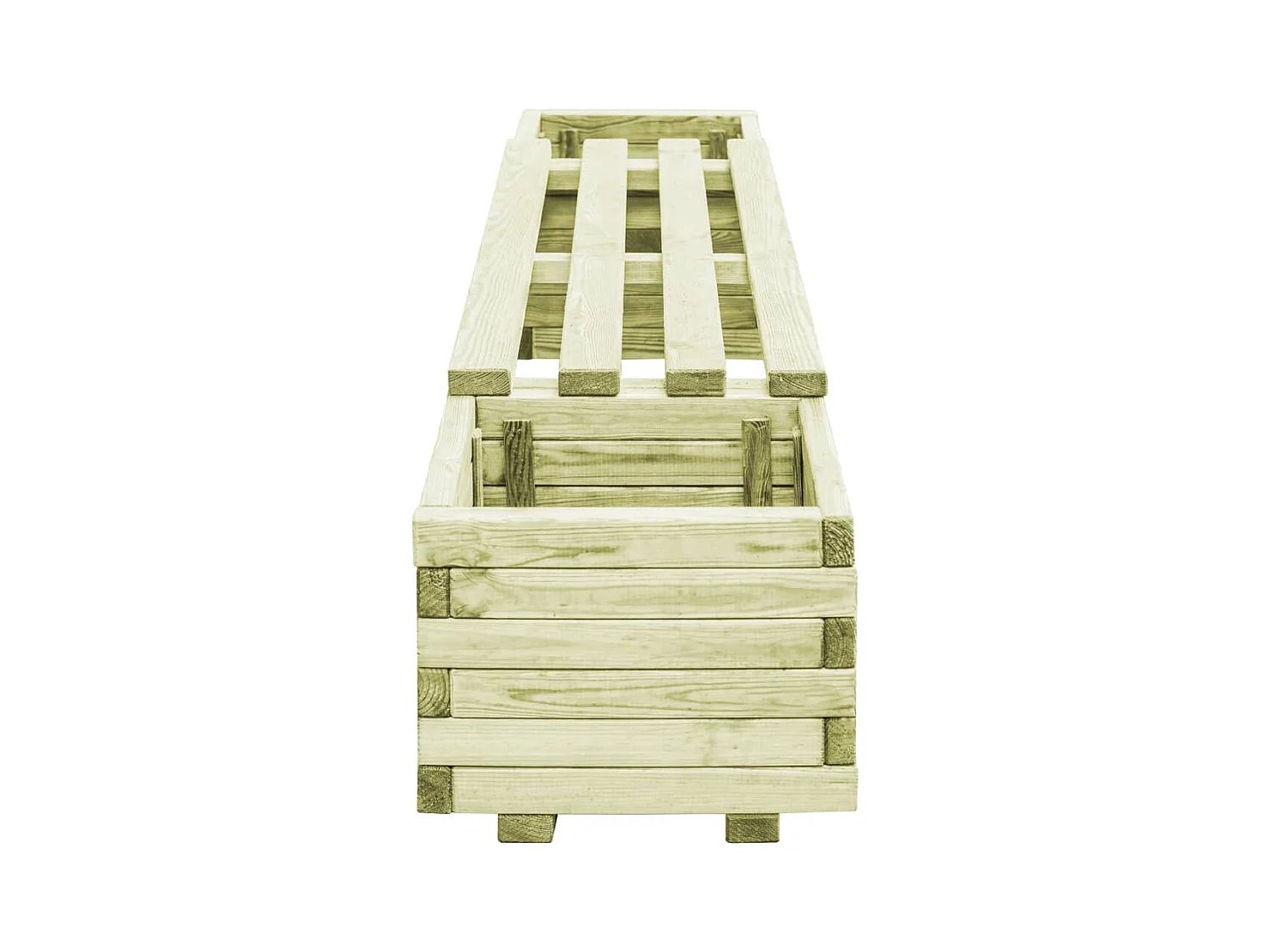 Banc de jardin à jardinières Bois de pin imprégné