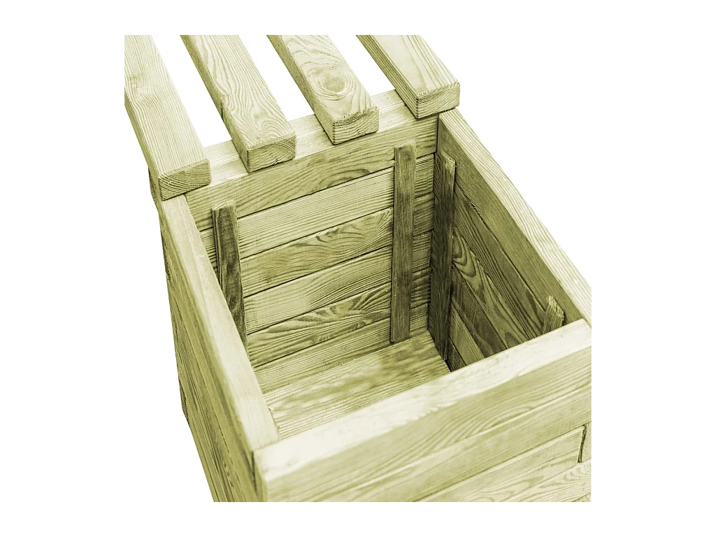 Banc de jardin à jardinières Bois de pin imprégné