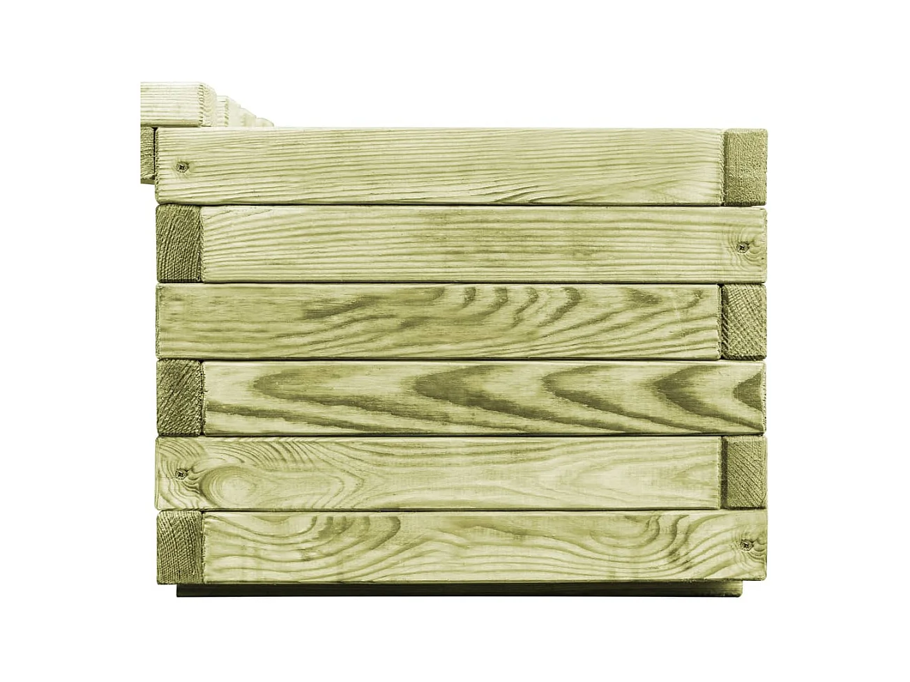 Banc de jardin à jardinières Bois de pin imprégné