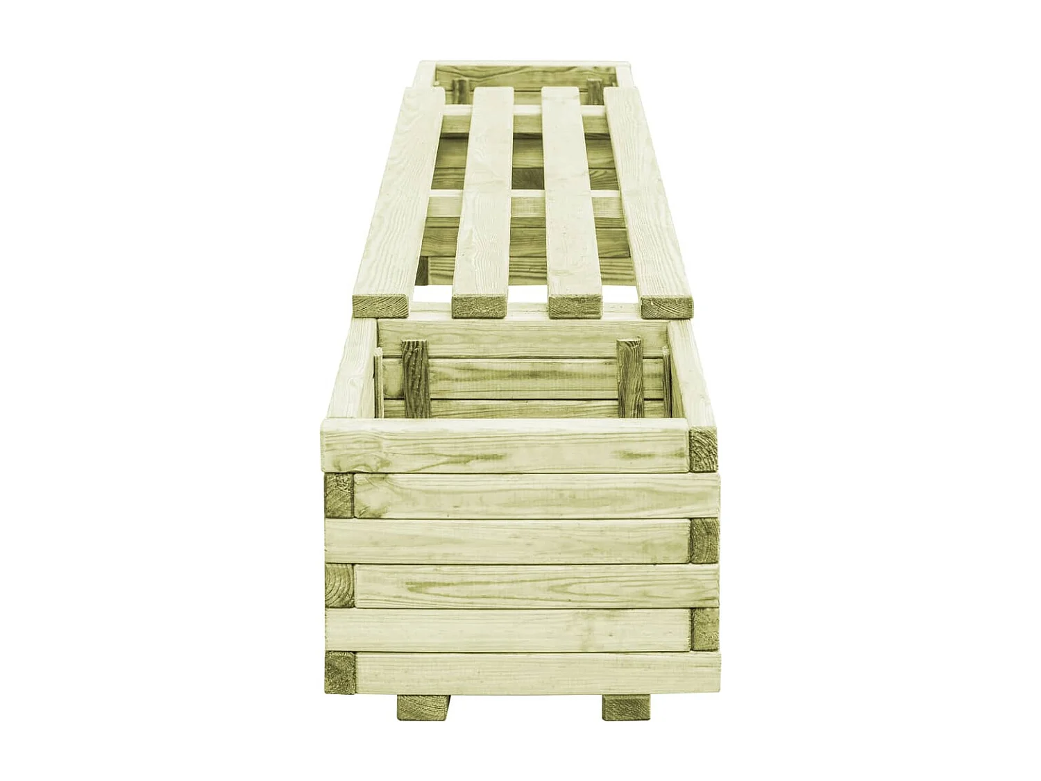 Banc de jardin à jardinières Bois de pin imprégné