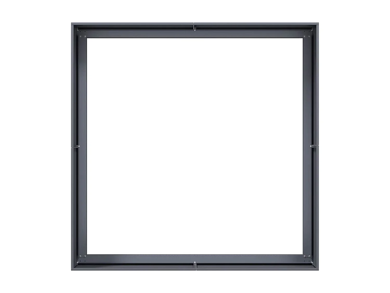 Jardinière anthracite 100x100x40 cm acier