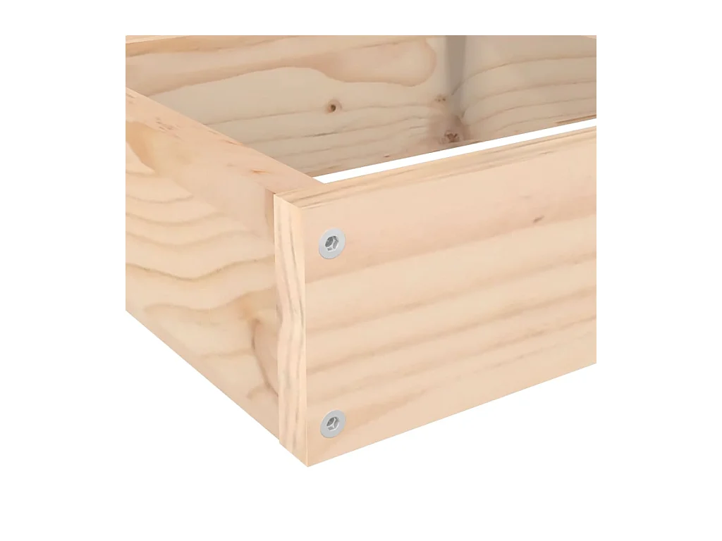 Jardinière 4 niveaux 106x104,5x36 cm bois de pin massif