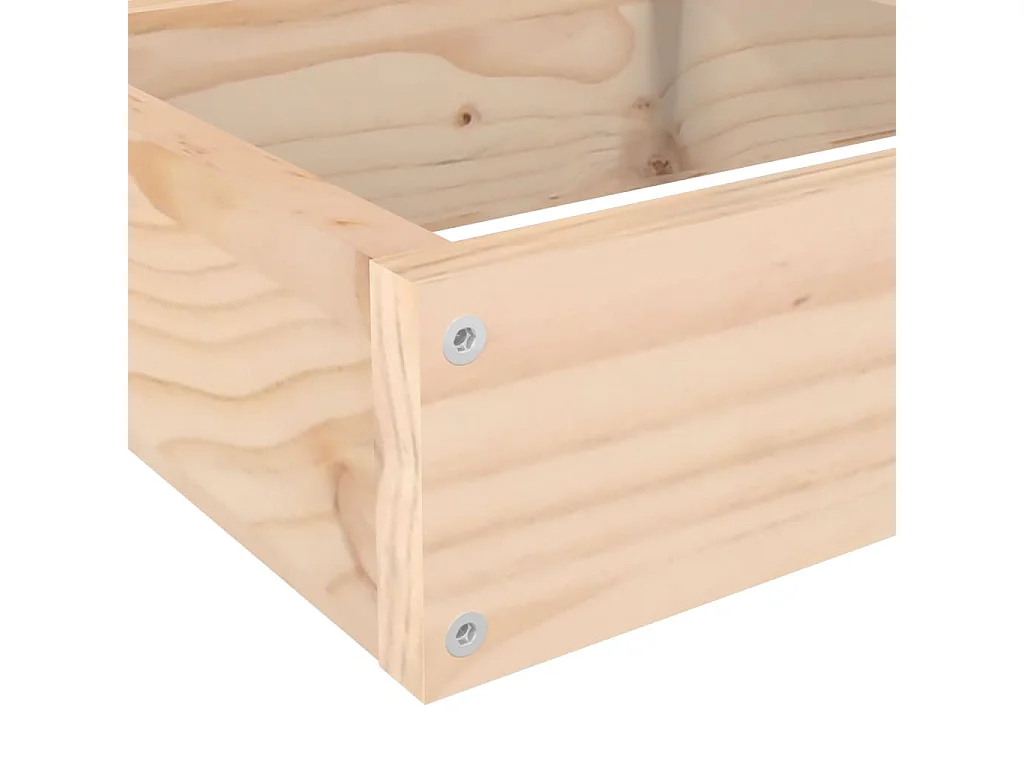 Jardinière 4 niveaux 106x104,5x36 cm bois de pin massif