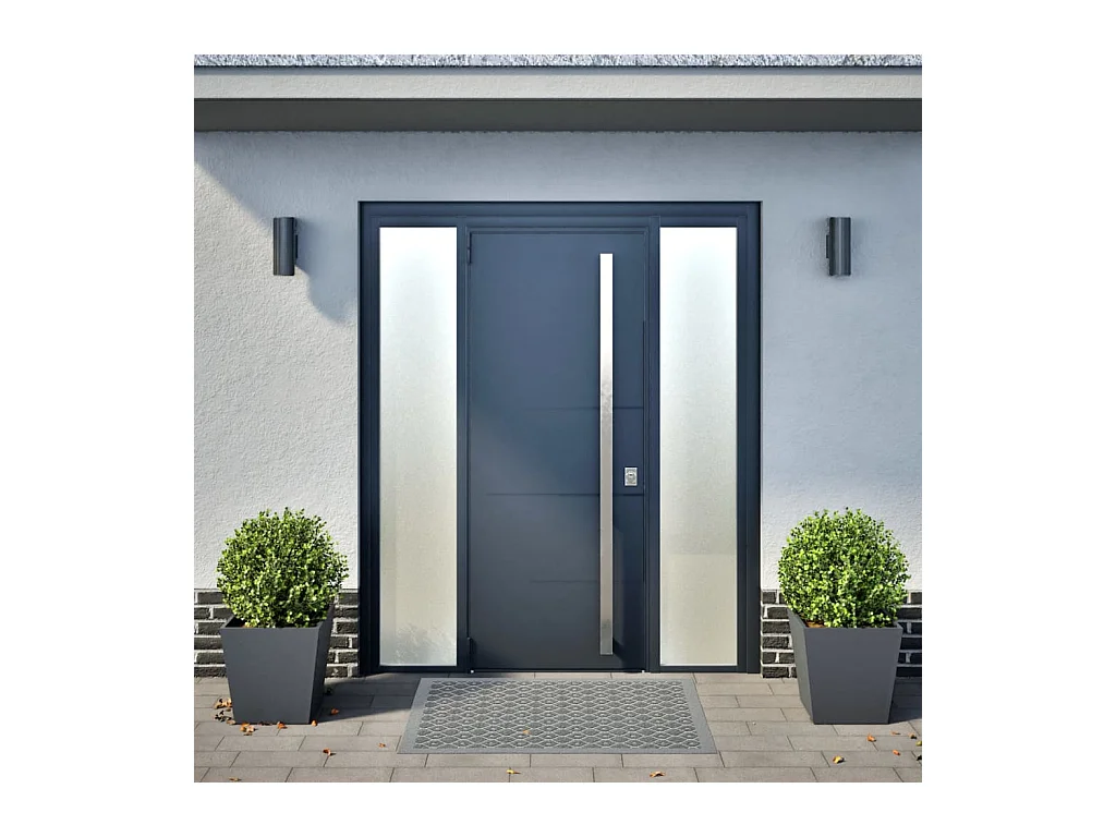 Jardinières 2 pcs anthracite 40x40x40 cm acier