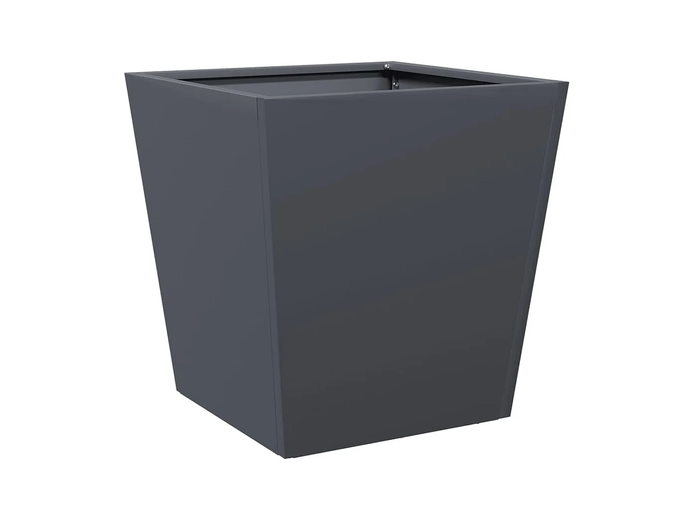 Jardinières 2 pcs anthracite 40x40x40 cm acier