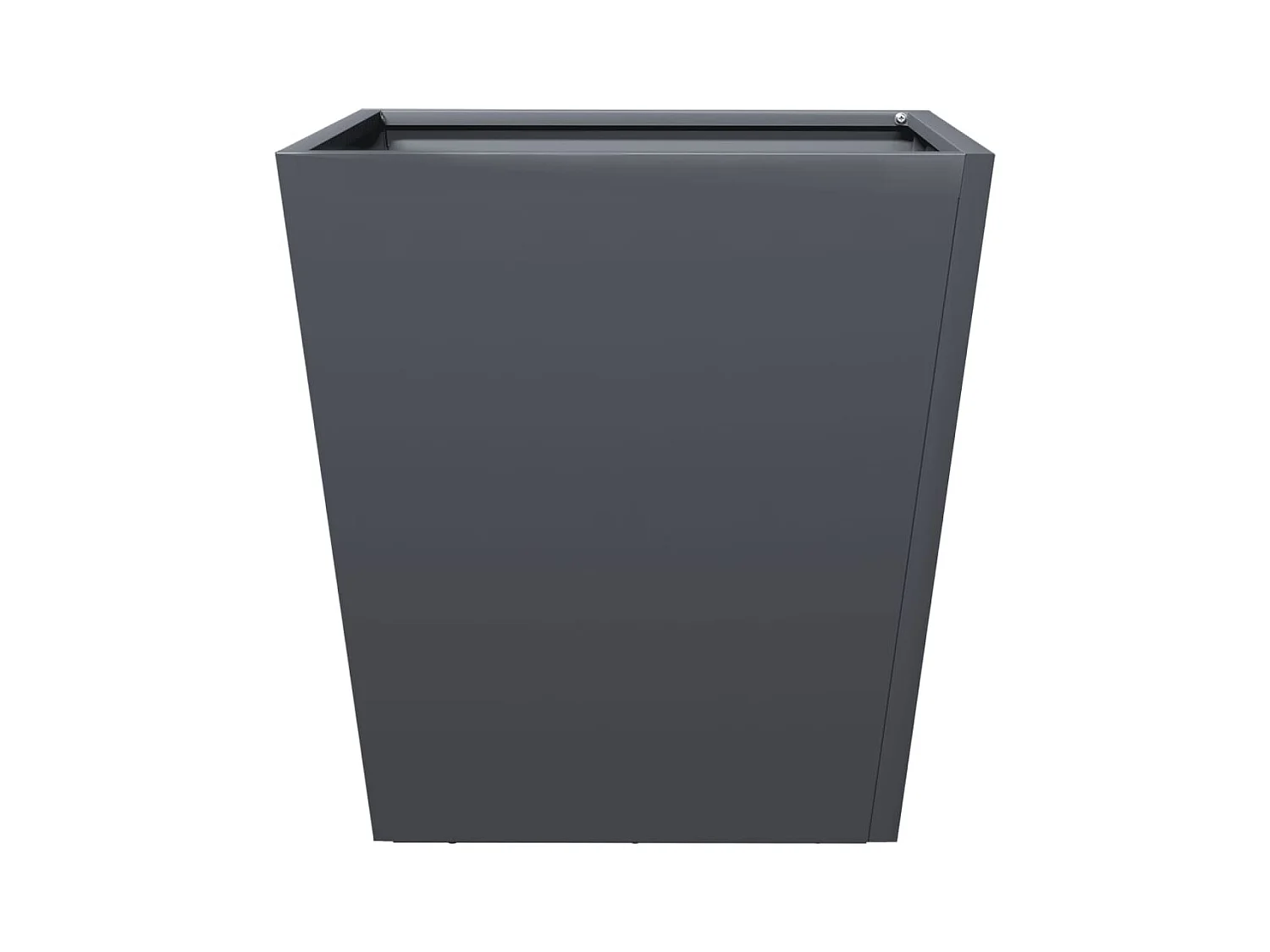 Jardinières 2 pcs anthracite 40x40x40 cm acier