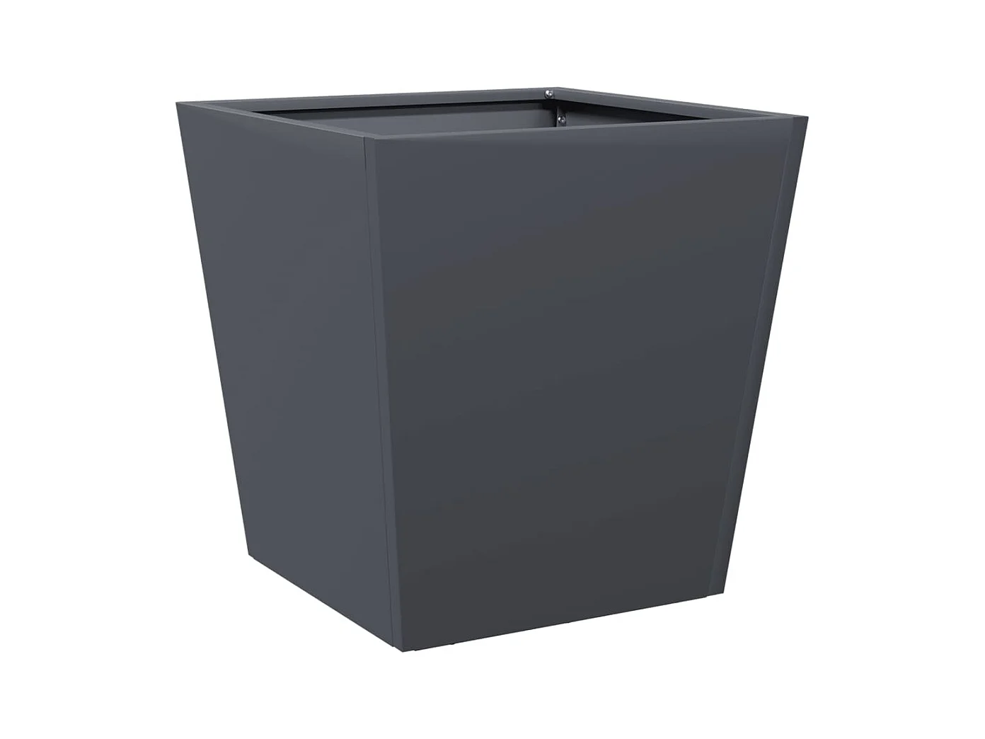 Jardinières 2 pcs anthracite 40x40x40 cm acier