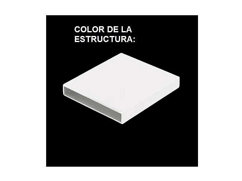 Pack 2 sillones terraza jardín Lerian aluminio blanco, 92cm(alto) 54cm(ancho) 82cm(fondo)