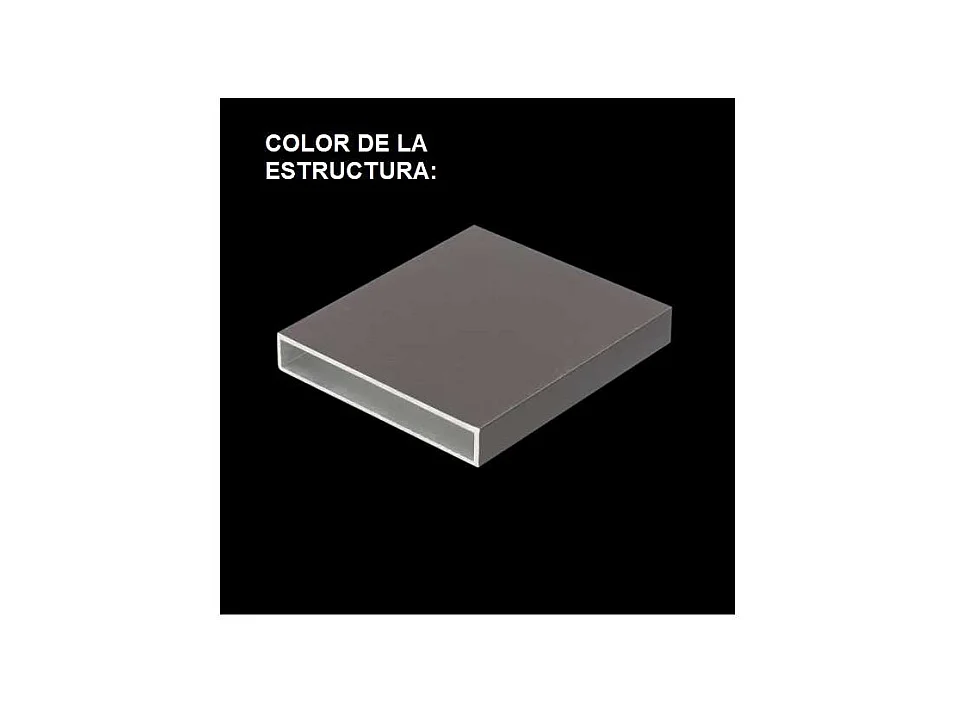 Pack 4 sillones terraza jardín Lerian aluminio antracita, 92cm(alto) 54cm(ancho) 82cm(fon