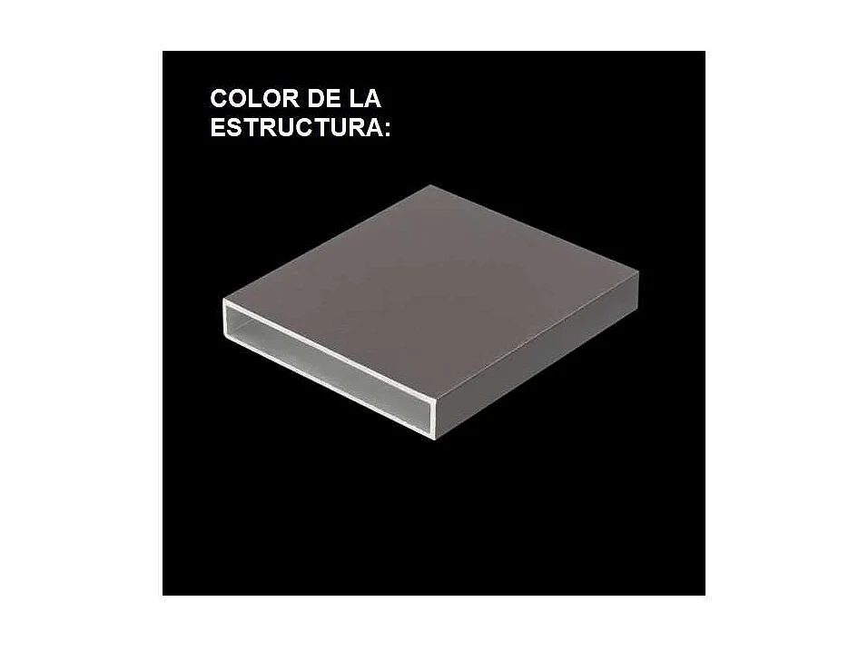 Pack 4 sillones terraza jardín Lerian aluminio antracita, 92cm(alto) 54cm(ancho) 82cm(fon