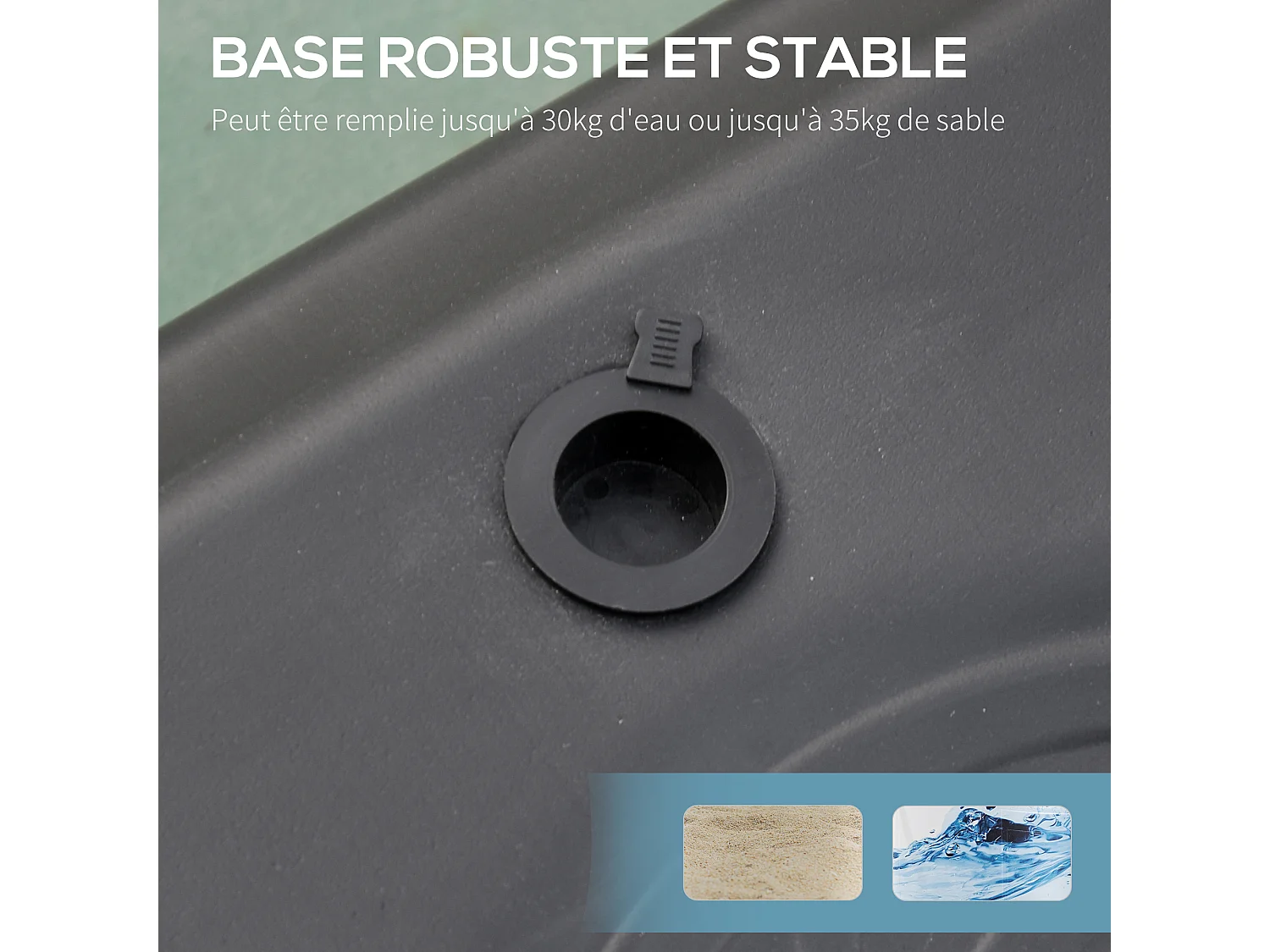 Panier de Basket-Ball sur pied avec poteau panneau, base de lestage sur roulettes hauteur réglable 1,55 - 2,1 m rouge noir