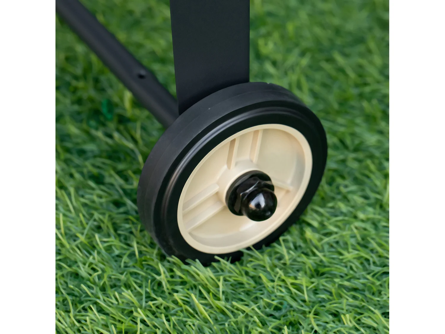 Jardinière sur pieds potager dim. 104L x 39l x 80H cm étagère 2 roues + insert d'irrigation métal noir