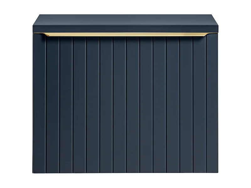 Waschbeckenunterschrank hängend - 60 cm - Blau gestreift - JOSEPHA