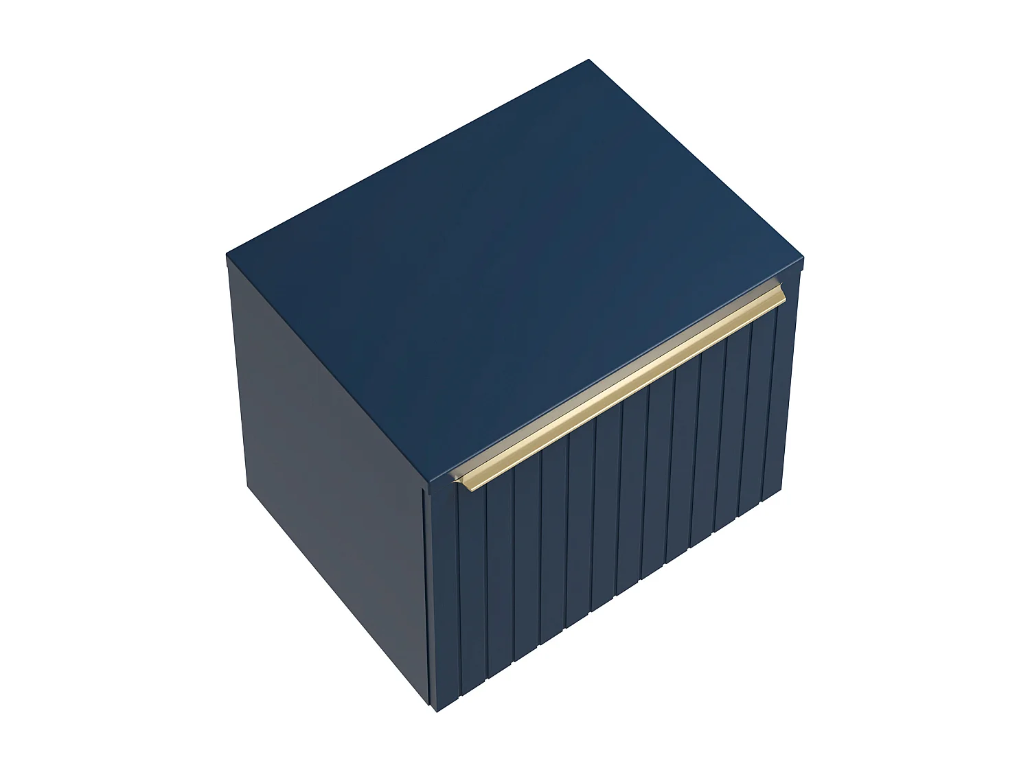 Mueble de baño suspendido azul - 60 cm - JOSEPHA