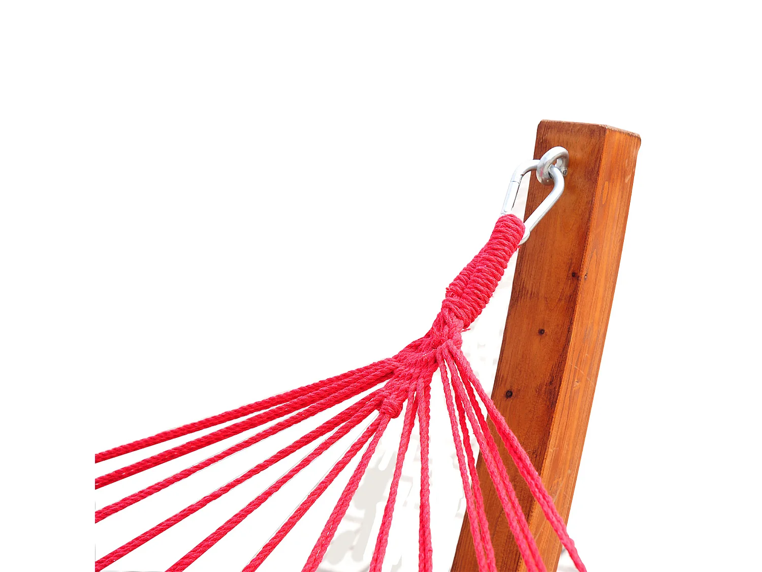 Hamac de jardin avec support en bois hamac sur pied 1 personne charge max. 120 Kg