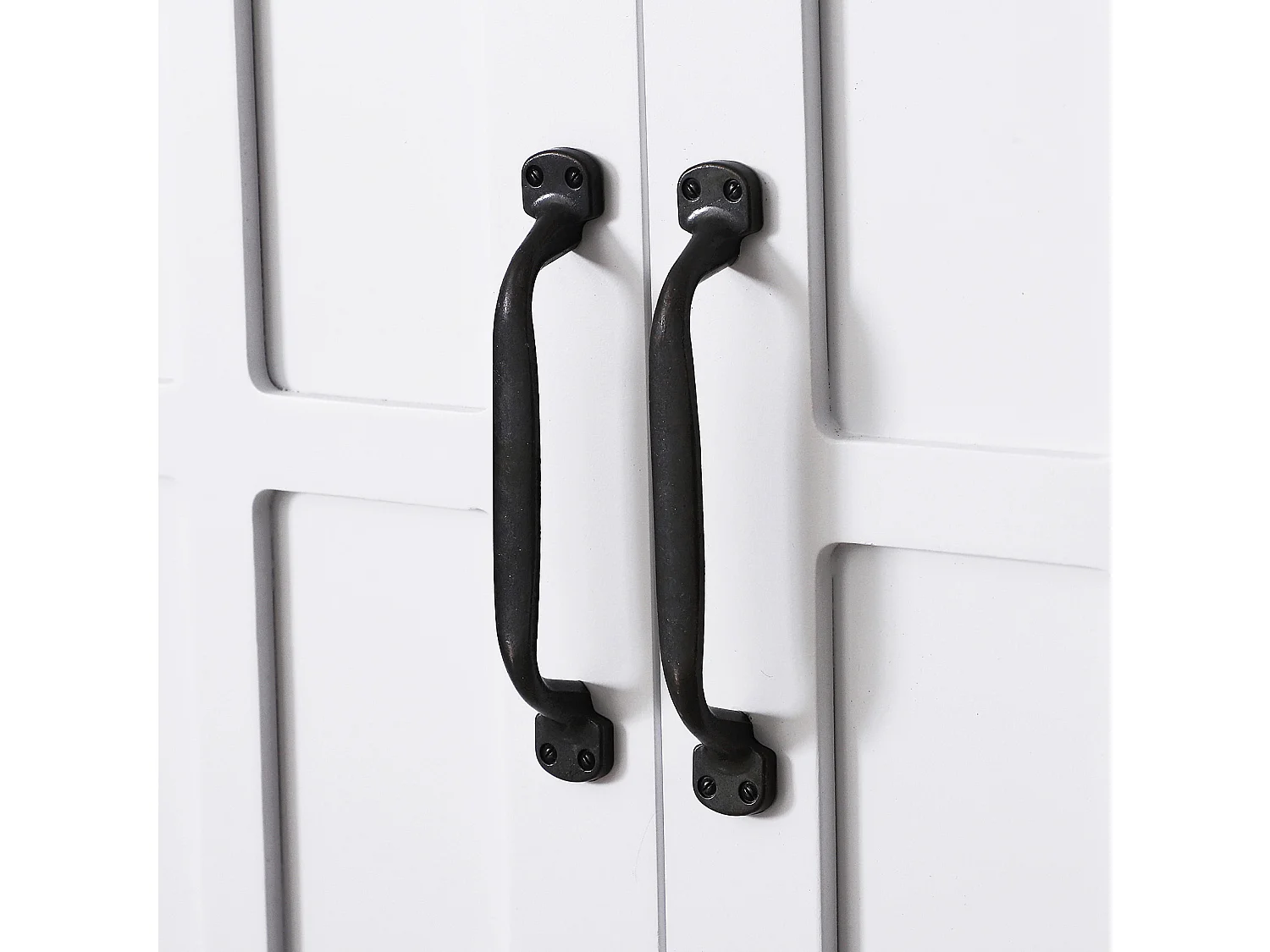 Armoire haute murale de salle de bain ou WC placard 2 portes 2 étagères niche dim. 60L x 20l x 58H cm MDF panneaux particules blanc