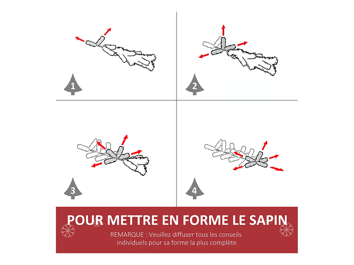 Couronne de Noël artificielle lumineuse - Décoration de Noël LED - Ø 60 cm 20 LED blanc chaud - décoration incluse