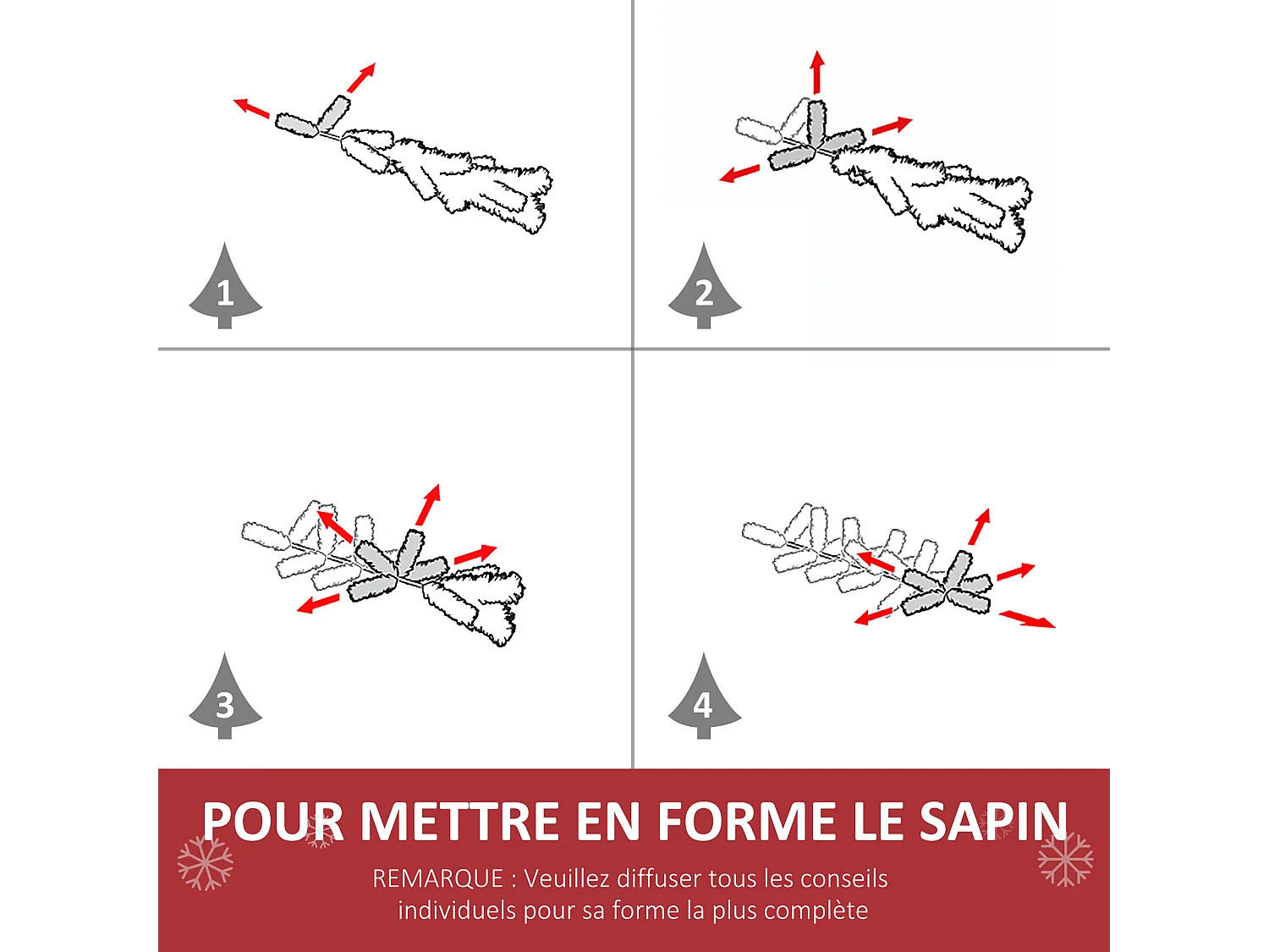 Couronne de Noël artificielle lumineuse - Décoration de Noël LED - Ø 60 cm 20 LED blanc chaud - décoration incluse