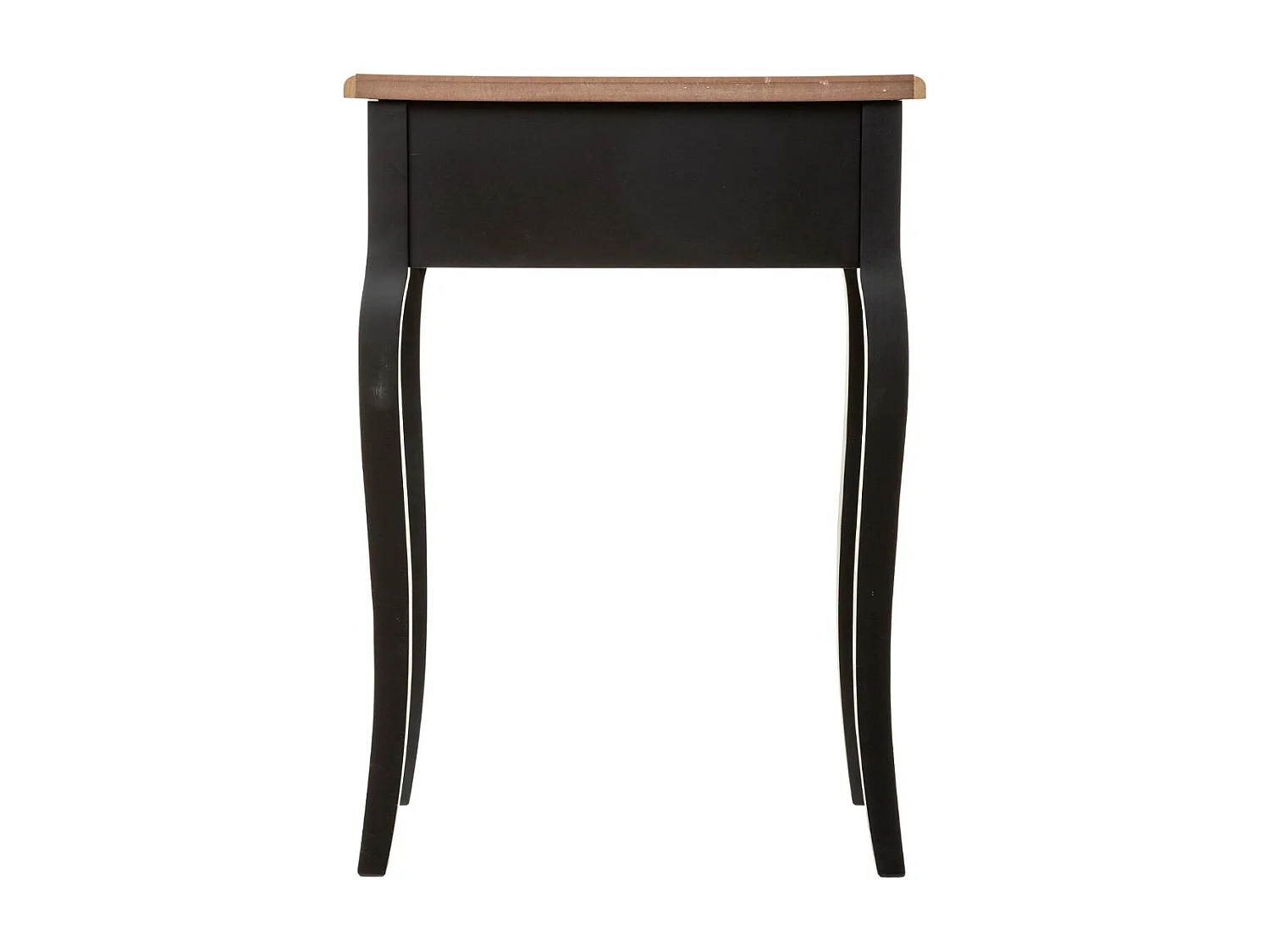 Table d'appoint Table de chevet 1 Tiroir en Bois Noir et Naturel