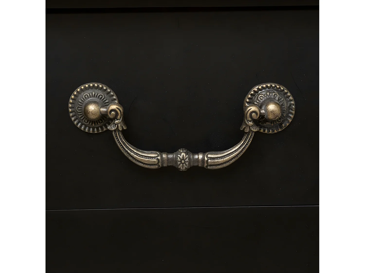 Table d'appoint Table de chevet 1 Tiroir en Bois Noir et Naturel